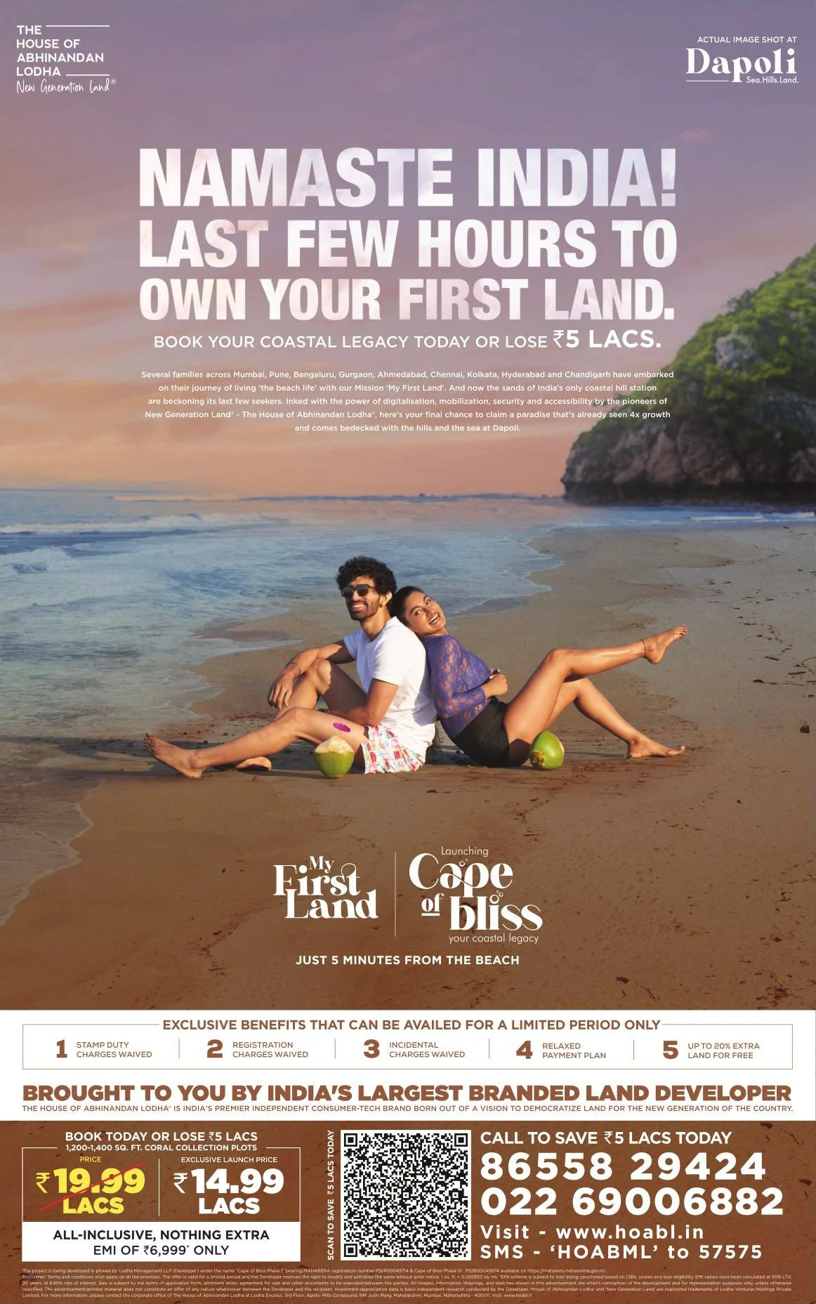 Namaste India - Last few hours to own your first land